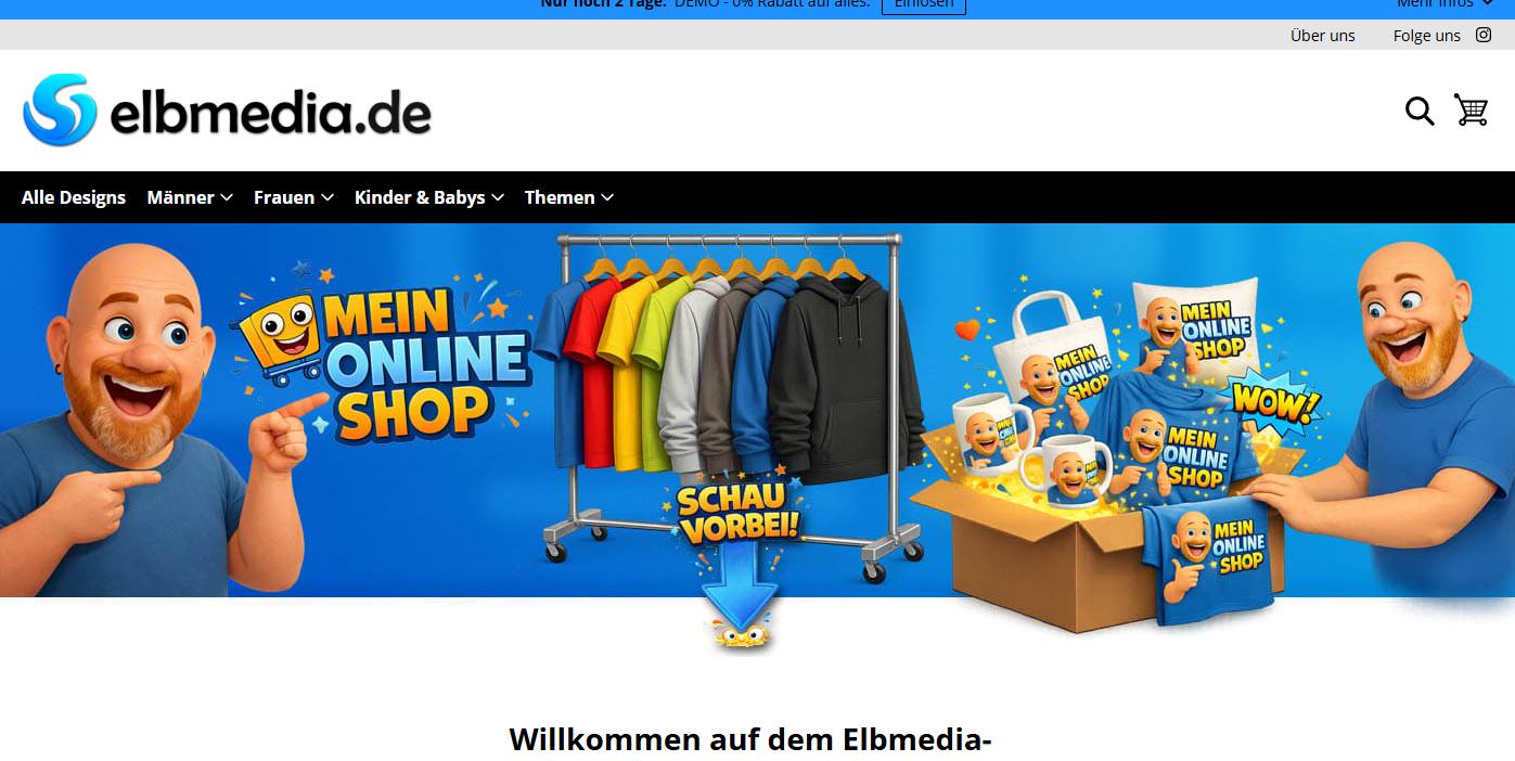 Der Online-Shop steht kurz vor der Veröffentlichung